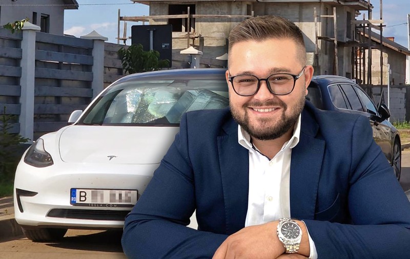 Șeful BTT, lucrător doar la stat, și-a luat Tesla. Are 28 ani și e șeful tinerilor PSD București