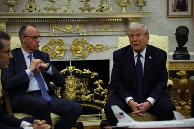 Trump l-a primit pe Merz la Casa Alba, Foto: Profimedia