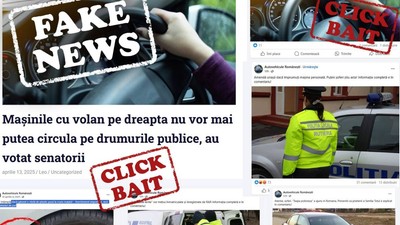 colaj foto captura foto stiri fake news auto