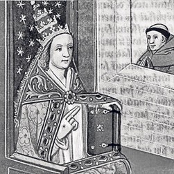 Papesa Ioana, într-o pictură din secolul al XVI-lea