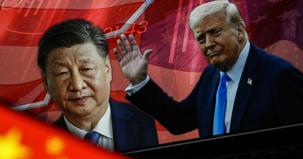 Portretul președintelui american Donald Trump și al președintelui chinez Xi Jinping. FOTO: Hepta.