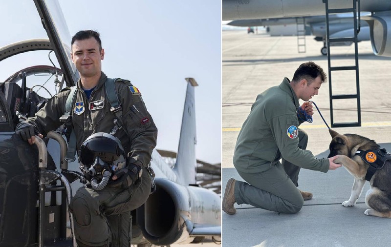 Căpitanul Octavian Palferenț, pilot de F-16, a murit înecat în timp ce încerca să salveze un câine căzut într-un bazin cu apă