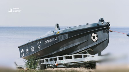 Așa arată dronele maritime Magura V7 Foto: Facebook/ Direcția Generală de Informații a Ministerului Apărării al Ucrainei﻿