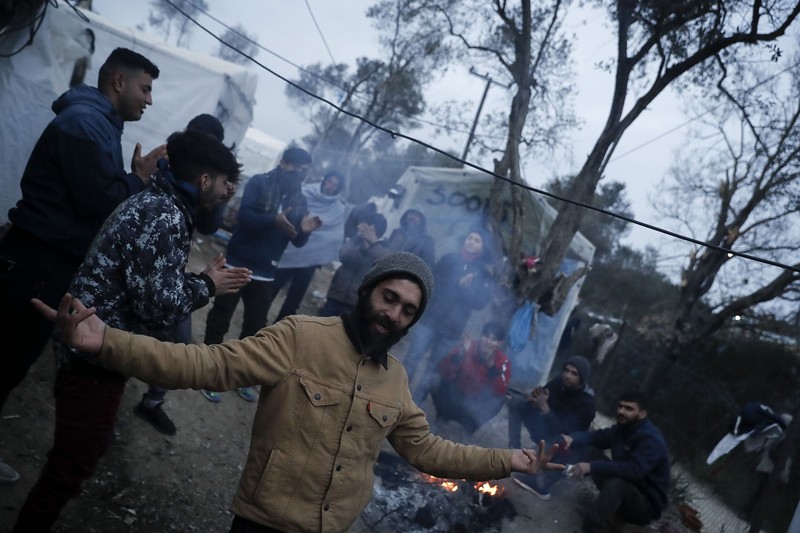 Tabără de refugiați din Lesbos
