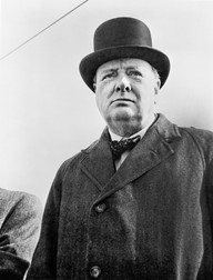 July 9, 2021: Winston Churchill (1874-1965), British Statesman and Prime Minister of Great Britain 1940-45 &amp; 1951-55, Head and Shoulders Portrait, United Nations Information Office, New York, U.S. Office of War Information, 1942 (Credit Image: © Circa Images/Glasshouse via ZUMA Press Wire)