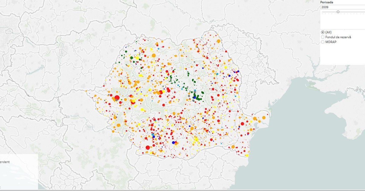 Harta clientelismului politic. Expert Forum a alcătuit un top al alocărilor de la buget în funcție de culoarea politică.