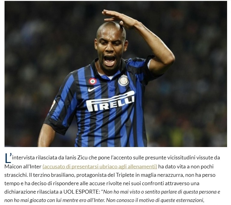 Replica lui Maicon