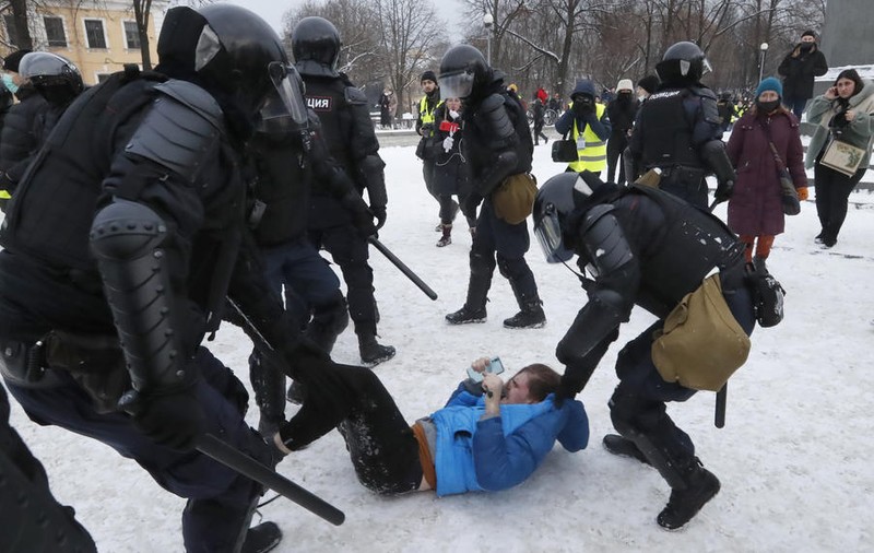 Mii de arestări în Rusia, în al doilea weekend cu proteste masive față de reținerea lui Alexei Navalnîi