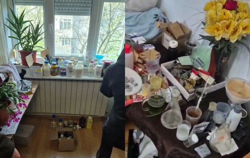 Experimente periculoase într-un bloc din Galați. Un tânăr pasionat de chimie ținea în casă 72 de kilograme de substanțe toxice: „Era inevitabil să nu vină poliția la ușă”