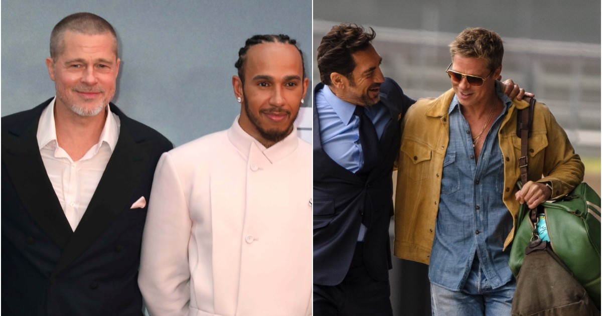 Brad Pitt, Lewis Hamilton și Javier Bardem