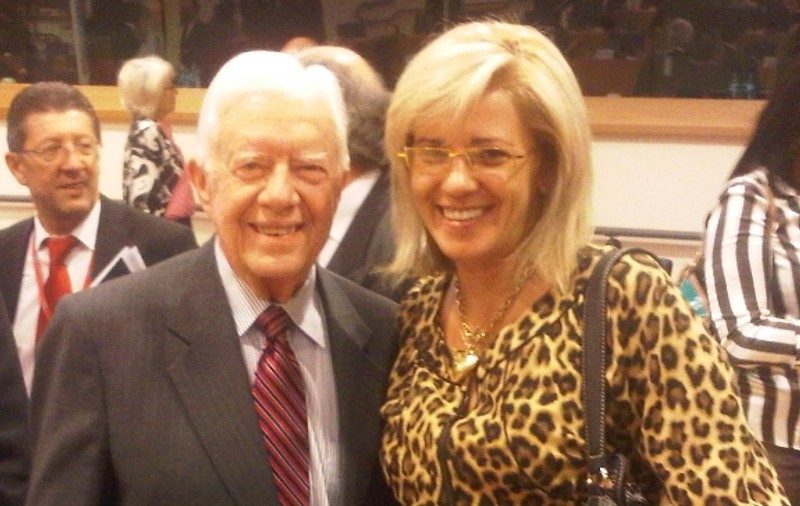 Corina Creţu s-a întâlnit cu fostul preşedinte SUA Jimmy Carter