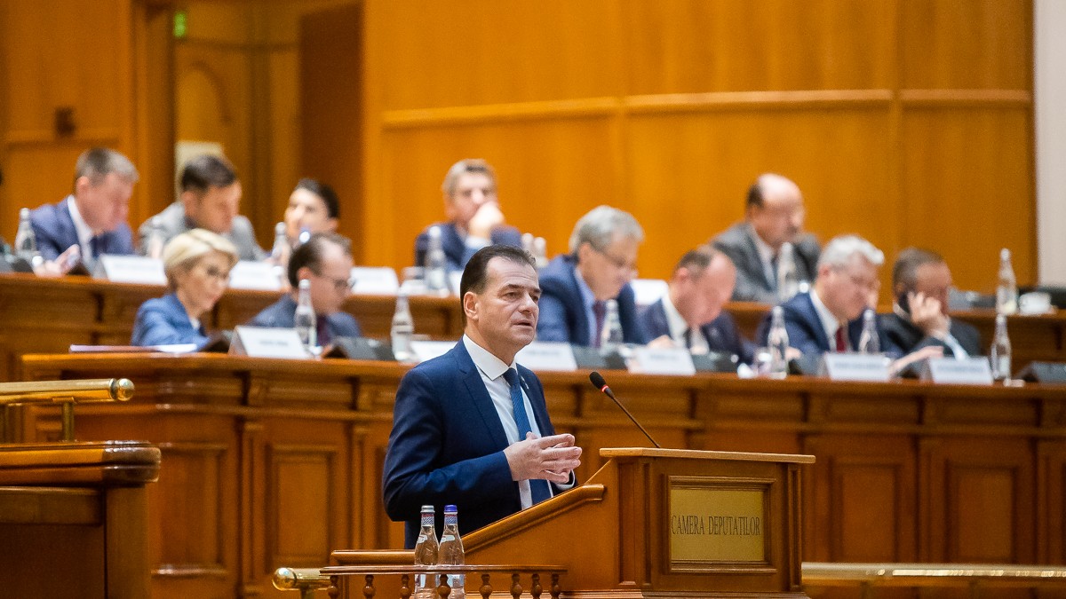 Guvernul Orban în Parlament. Foto: gov.ro