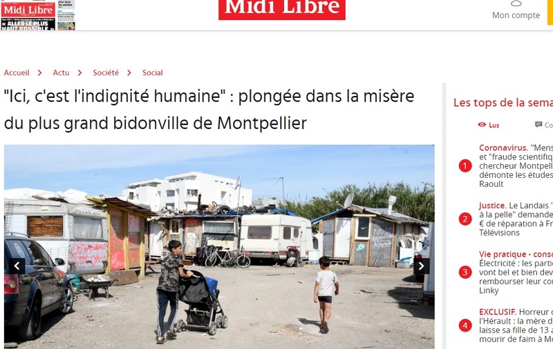 102 copii, aproape toți români, crescuți în mizeria din cea mai mare mahala din Montpellier