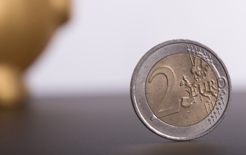 O monedă de 2 euro. Foto: Shutterstock