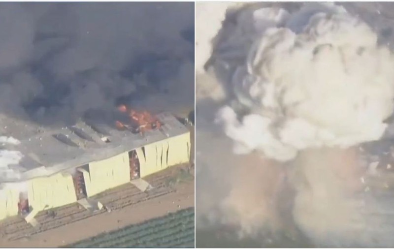 Explozie uriașă la un depozit de artificii din Esparto, California: autoritățile au ordonat evacuări urgente
