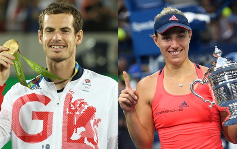 Andy Murray și Angelique Kerber au desemnați cei mai buni jucători de tenis ai anului 2016
