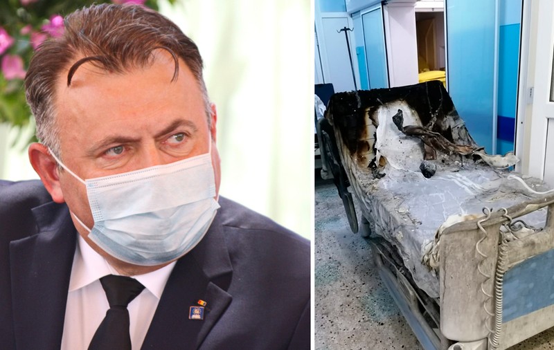 Saloanele de ATI în care au murit 10 pacienți erau încuiate, a confirmat ministrul Nelu Tătaru