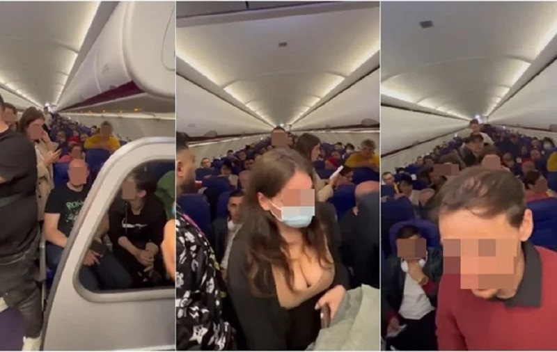 VIDEO | Zeci de români au fost dați jos dintr-un avion care n-a mai decolat spre București, de la Londra