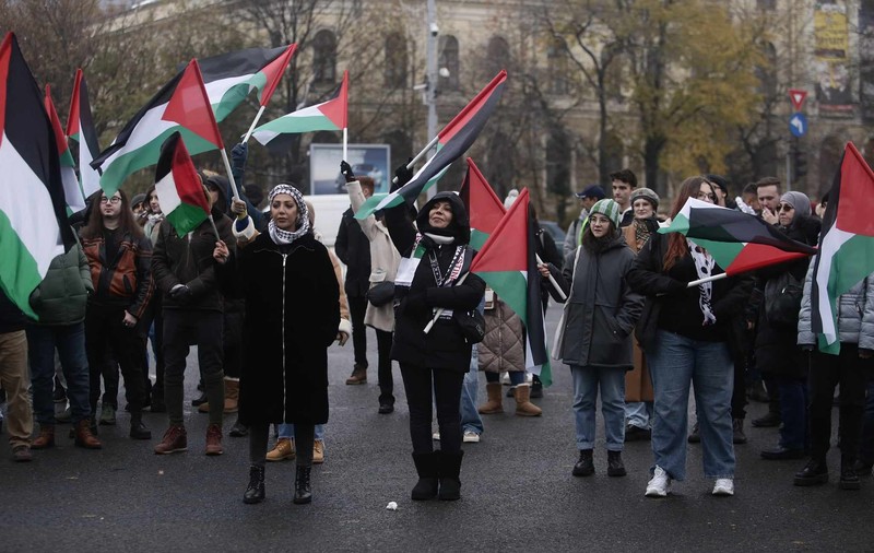 Un nou marș pentru susținerea Palestinei, în București. Organizatorii cer „oprirea genocidului" și salvarea copiilor din Fâșia Gaza | FOTO