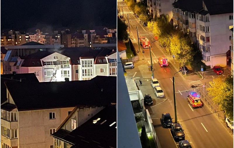 Incendiu la un bloc din Brașov. Zeci de persoane au fost evacuate
