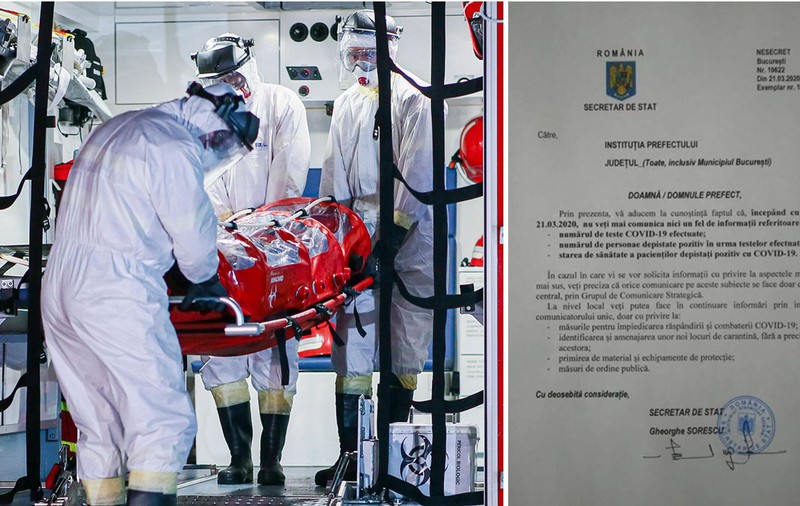 Grupul de Comunicare Strategică nu le mai dă voie prefecturilor să dea informații despre testele efectuate şi despre pacienţii cu COVID – 19