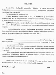Declarație elev | Foto: Edupedu