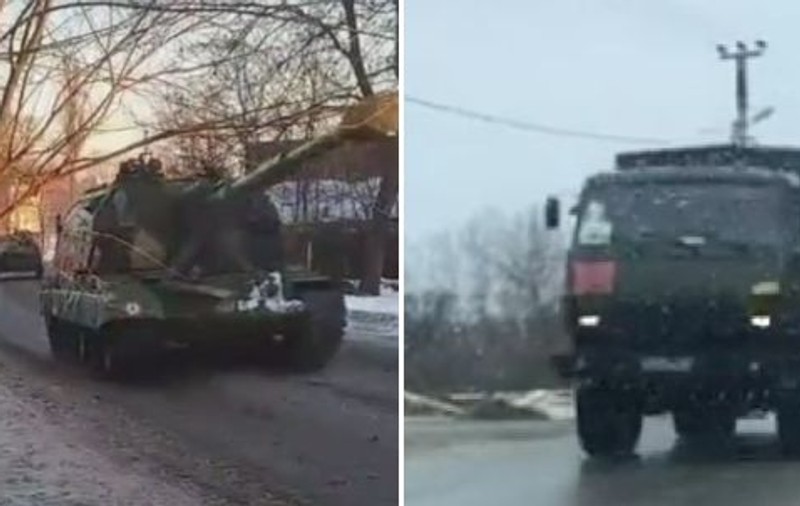 Rusia continuă să mute trupe și rachete spre granița cu Ucraina, potrivit imaginilor de pe rețelele sociale