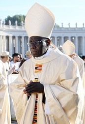 File photo - Cardinal ‘papabile’ Robert Sarah (Guinea) attends a ceremony at the Vatican on October 4, 2023. - Sarah is known for his criticism of Pope Francis' liturgical reforms and strong adherence to traditional Catholic teachings. His firm stance on preserving the Latin Mass has made him a favorite among traditionalists. He is considered, within the church and the curia, one of the papal names, and could be the Successor of Peter. Photo by Eric Vandeville/ABACAPRESS.COM