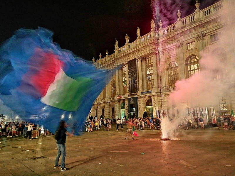 Și la Torino nimeni n-a dormit duminică noaptea! Foto: EPA-EFE/TINO ROMANO