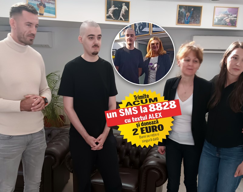 Alex are nevoie de 250.000 de euro pentru imunoterapie, în Turcia. Băiatul, fiul a doi foști canotori campioni, se luptă cu cancerul de peste 18 ani, iar acum e internat într-un spital din Istanbul