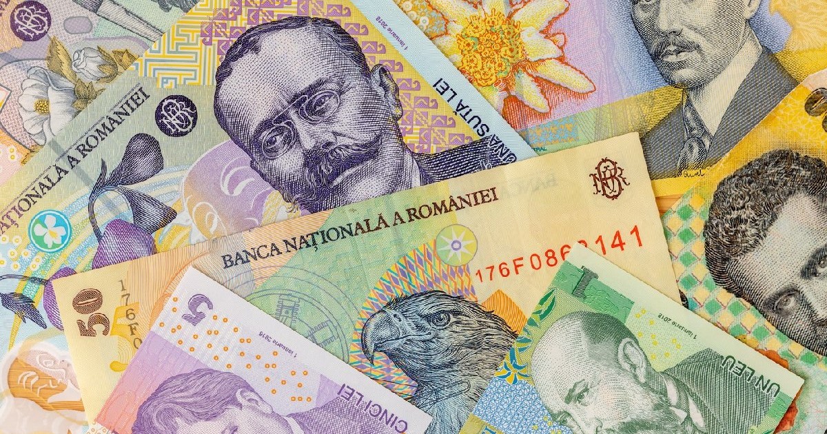 Diverse banconte : 100 lei, 50 lei, 10 lei, 5 lei, 1 leu