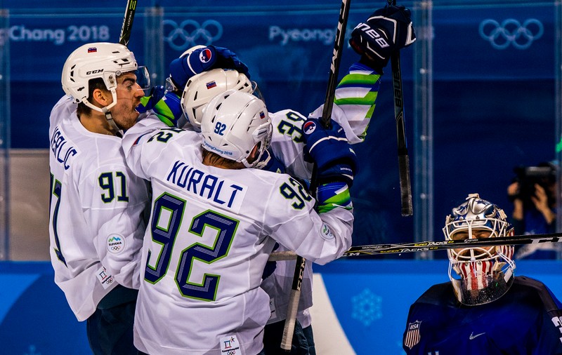 Jocurile Olimpice de iarnă 2018. Una dintre cele mai mari surprize din sport: Slovenia - SUA 3-2, la hochei pe gheață