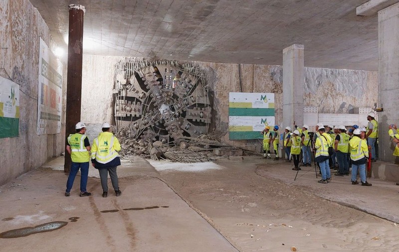 Cârtița „Sfânta Maria” a săpat primul segment de tunel între stația Tokyo şi Aeroportul Băneasa