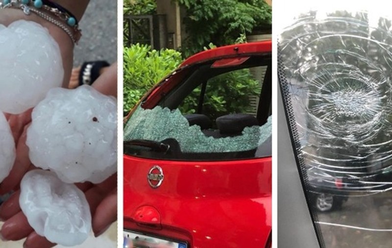 VIDEO | Grindină cu „proiectile” cât mingea de tenis în Italia! 18 persoane au fost rănite
