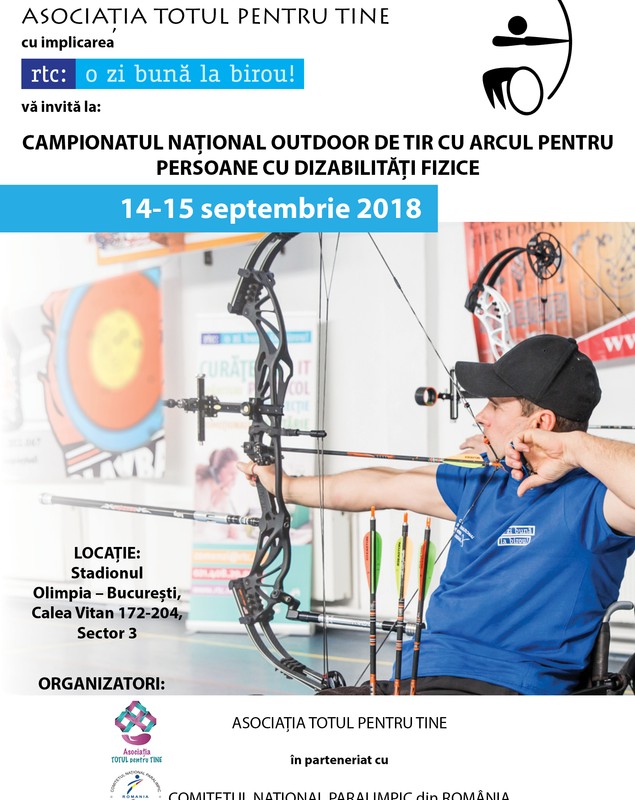 Campionatul Național de tir cu arcul pentru persoane cu dizabilități 2018, pe stadionul Olimpia din București