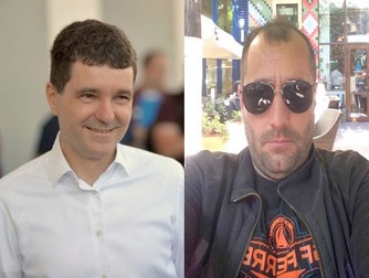 Nicușor Dan și afaceristul Mihai Mitrache | Foto: captura romaniatv