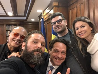 George Ivașcu, la întâlnirea cu „oficialii de la Hollywood”