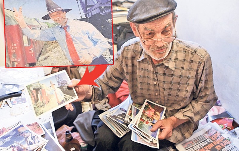 Artistul-gunoier, sărac lipit pământului! Ion Bârlădeanu trăieşte în mizerie