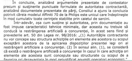 Pasaj din decizia CNSC