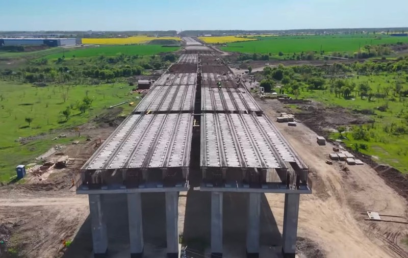 Lotul 1 de pe Autostrada A0 București Nord ar putea fi deschis circulației abia în 2027. Lucrările au ajuns la 57,55%