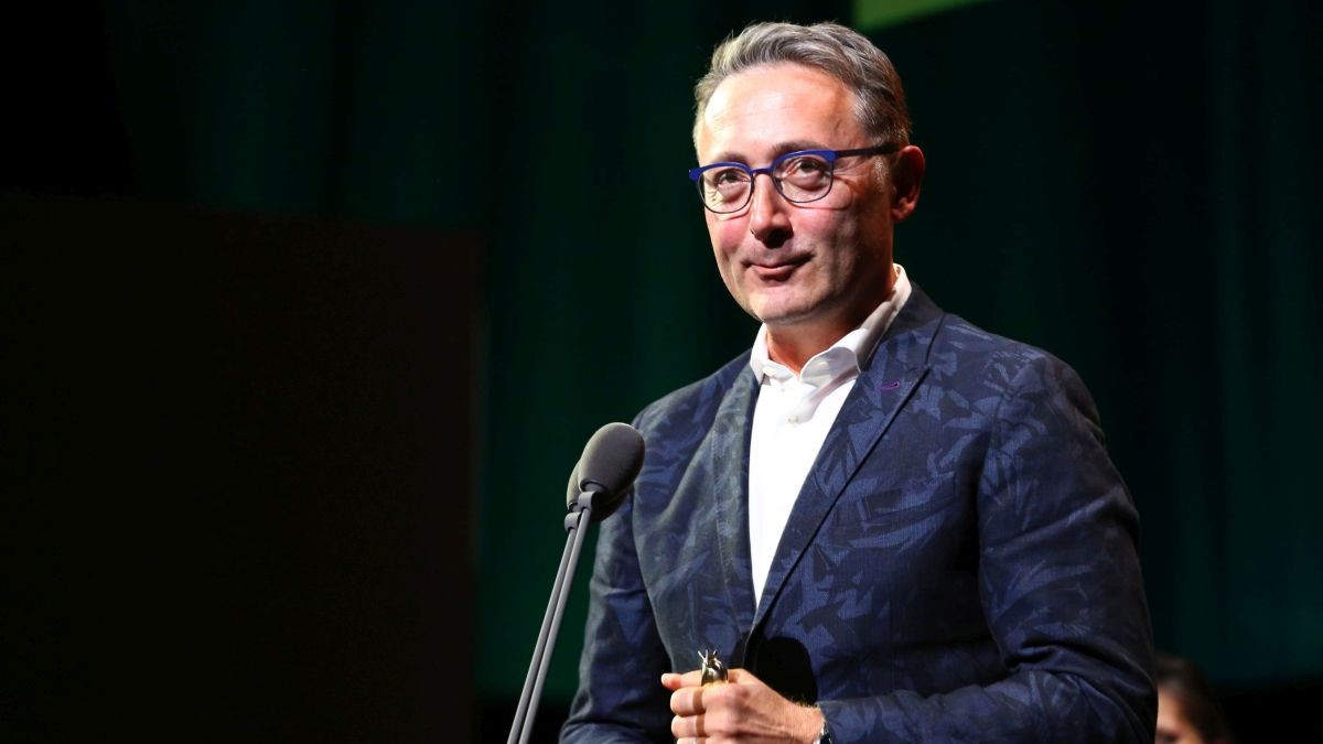 Luni, 29 aprilie 2024, la Teatrului Na?ional ,,I. L. Caragiale'' din Bucuresti, a avut loc cea de-a 18-a editie a Galei Premiilor Gopo, in cadrul careia au fost celebrate performantele inregistrate de cinematografia romana in ultimii ani. In imagine: Tudor Giurgiu. CRISTIAN RADU NEMA / MEDIAFAX FOTO