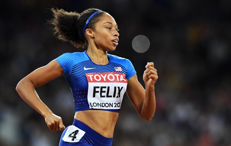 Atleta americană Allyson Felix, campioană la 4x400 m, a câștigat a 16-a sa medalie mondială