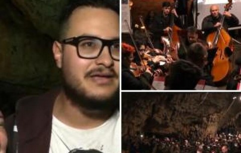 Reacția unui spectator la concertul unic din Peștera Românești: "Este impresionant, o plăcere să-i aud"