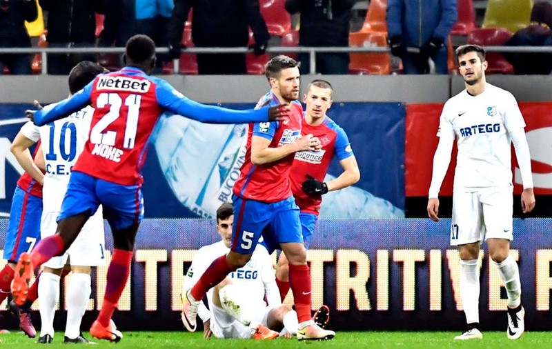 Liga 1, etapa 19. Steaua - Pandurii 3-1. Roș-albaștrii s-au trezit după pauză și au revenit în frunte. Reacții / LIVETEXT & VIDEO