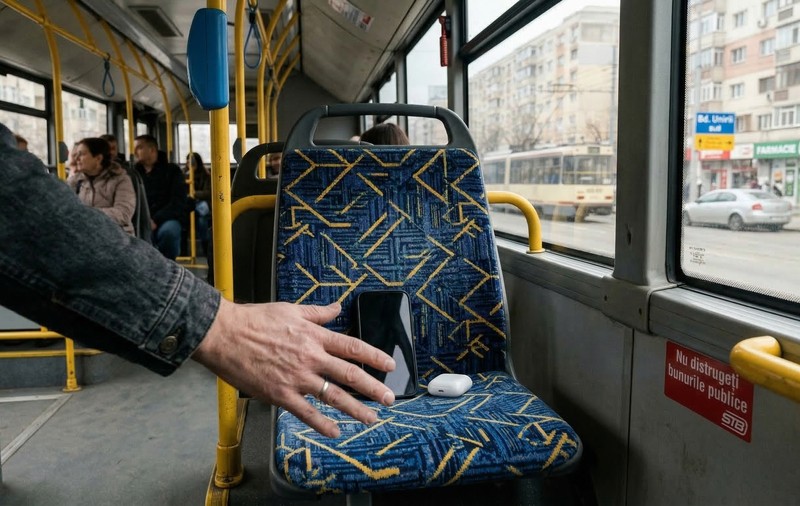 Închisoare cu executare pentru un bărbat care „și-a făcut cadou” un iPhone 15 Pro găsit într-un autobuz STB: „Trebuie sancționat aspru”