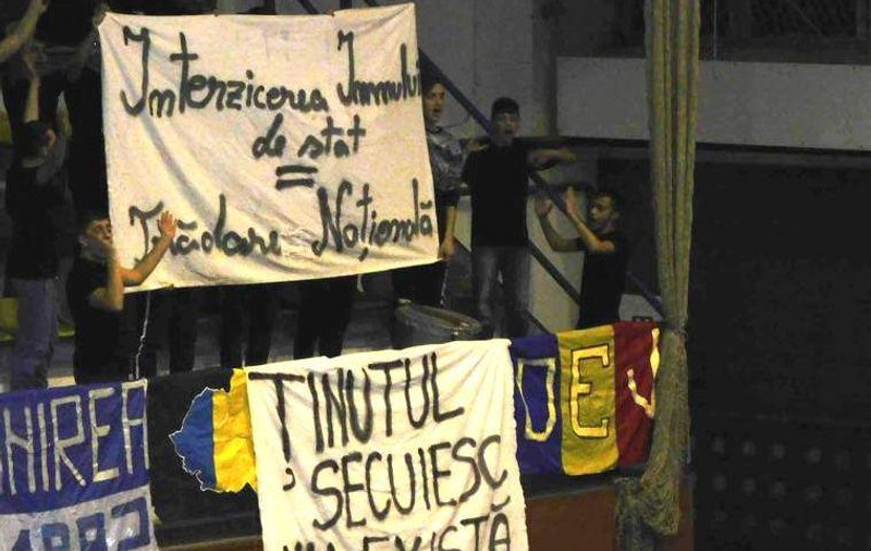 Scandal la un meci de volei, de la un banner cu ”Ținutul Secuiesc nu există”