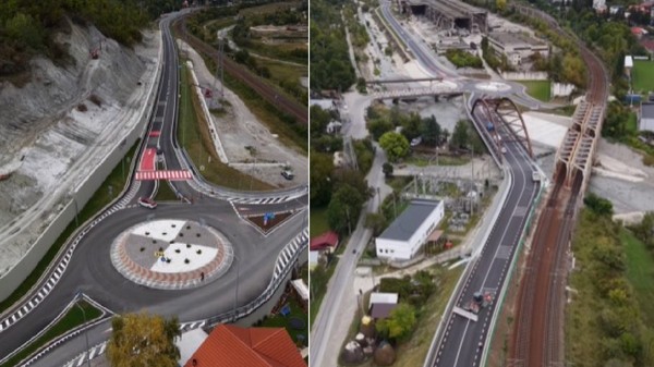 Lucrări pe centura orașului Comarnic