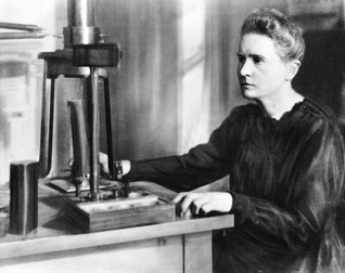 Portrait of Marie Curie in laboratory,Image: 152313281, License: Rights-managed, Restrictions: , Model Release: no