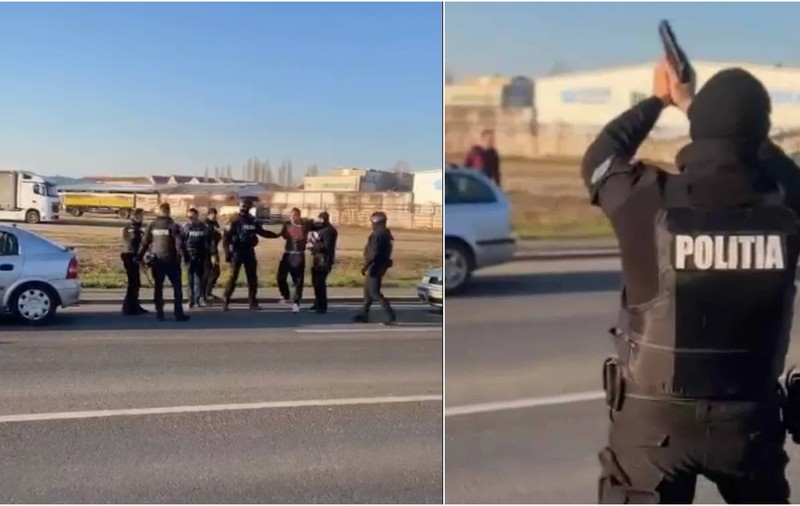 Un bărbat a amenințat cu cuțitul trecătorii pe o stradă din Sibiu și a tăiat anvelopele mai multor mașini. VIDEO