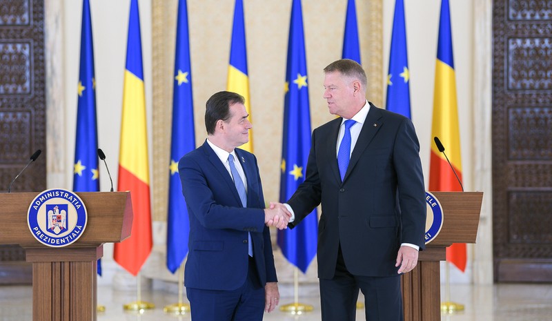 Ludovic Orban și Klaus Iohannis